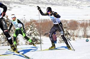 Erik Bjornsen, of Winthrop, Wash., at the 15K Freestyle at the 2013 U.S. Cross Country Ski Championships on the Olympic trails at Soldier Hollow, Utah. (photo: Sarah Brunson/U.S. Ski Team)