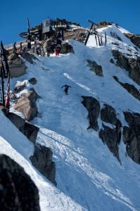 Friday's The North Face Masters of Snowboarding competition at Squaw Valley, Calif. (photo: MSI/Hank deVre)