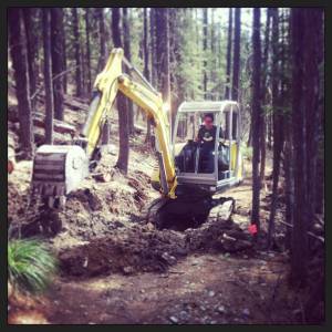 Work is already underway on Whitefish Mountain's new "Overflow" trail. (photo: Whitefish Mountain Resort)