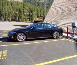 Squaw Valley's free new electric vehicle charging stations are now open for business. (photo: Squaw Valley)