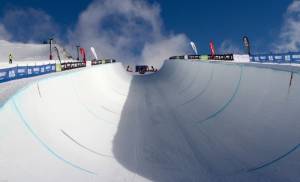 Cardrona's 22-foot superpipe will host the world's top snowboarders for the 2014 FIS Snowboard World Cup opener later this month. (photo: Oliver Kraus)