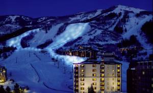 This artist's rendition provided by Steamboat ski resort to the city's Planning Commission depicts the appearance of night skiing taking place at the Colorado resort this winter. (image: Steamboat Springs Planning Commission)