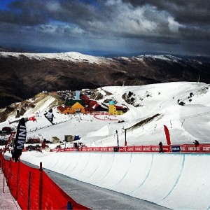 The Cardrona halfpipe was the scene for today's Burton High Fives competition in Wanaka, New Zealand. (photo: Cardrona Alpine Resort)