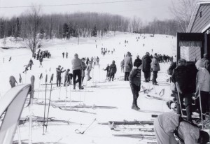 Mt. Eustis in its heyday (photo: Mt. Eustis Ski Hill)