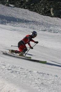 Members of the U.S. Telemark Ski Team trained on snow at Whistler, B.C., Canada this summer. (photo: USTSA)