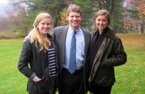 Tiger Shaw, pictured here with daughters Eva and Kara, has been appointed as chief operating officer of the U.S. Ski and Snowboard Association, effective October 1, and will transition in the spring of 2014 to become the group's president and chief executive officer. (photo: USSA)