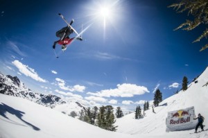 Freeskier Bobby Brown sessions the Red Bull Megaslope last spring in Kirkwood, Calif. (photo: Red Bull Content Pool)