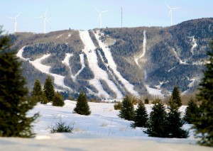 Bigrock Mountain Ski Area and First Wind's Mars Hill wind farm (file photo: Ski Bigrock Mountain)