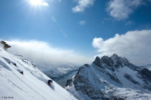 World Cup racer Ted Ligety, of Park City, Utah, skis Greenland in a segment from Warren Miller's 64th annual ski film, "Ticket to Ride." (photo: Ilja Herb/Warren Miller Entertainment)