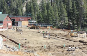 Sierra-at-Tahoe's base area is a flurry of construction this fall. (photo: Sierra-at-Tahoe Resort)