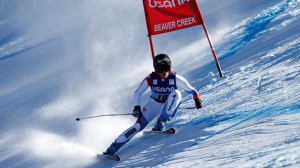 Swiss Lara Gut skis to victory in Saturday's World Cup super G in Beaver Creek, Colo. (photo: FIS/Agence Zoom)