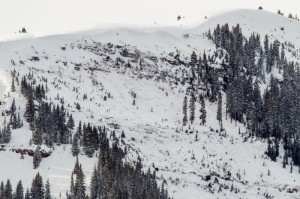 The aftermath of Tuesday's fatal avalanche in the East Vail Chutes (photo: CAIC)