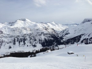 View from above Oberlech up the valley towards Zurs (photo: FTO/Tony Crocker)