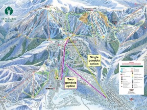 Deer Valley officials are proposing one or two new gondola lifts to connect the ski resort with downtown Park City, Utah.