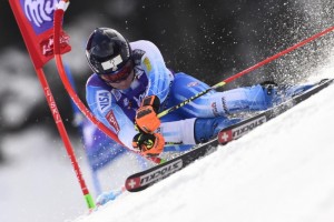 Tim Jitloff, of Reno, Nev., skis to 14th place in a World Cup giant slalom in Adelboden, Switzerland on Saturday. (photo: Getty Images-Agence Zoom/Alain Grosclaude/courtesy USST)