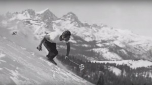 Founder Dave McCoy skis Mammoth Mountain in the early years (image: MMSA)