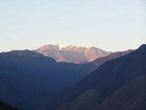 Mount Mururata as seen from Coroico, Nor Yungas Province, Bolivia. (file photo: Thomas Kellner)