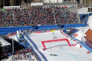 The finish area of the Birds of Prey World Cup ski races at Beaver Creek in Colorado. (file photo: Eric Schramm)