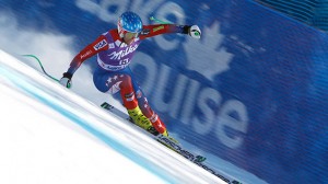 Steven Nyman rips in downhill training this week at Lake Louise, Alberta, Canada. (Getty Images/Agence Zoom-Alexis Boichard/via USST)