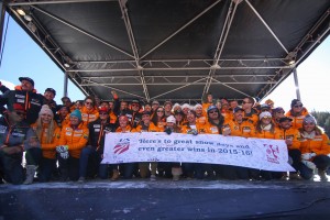 The U.S. Alpine Ski Team at yesterday's naming ceremony at Copper Mountain, Colo. (photo: Tripp Fay)