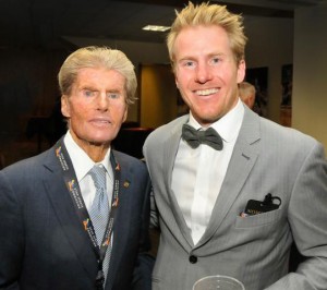 Stein Eriksen and Ted Ligety at the Utah State of Sport Awards this past April. (photo: Tom Kelly)