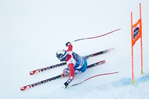 Travis Ganong competes in the Audi FIS Alpine World Cup downhill on Saturday in Wengen, Switzerland. (photo: Getty Images/Agence Zoom-Alexis Boichard via USST)