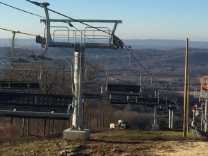 A new lift and new snowmaking at the site of the former Hidden Valley ski area in New Jersey. (photo: NWAC)