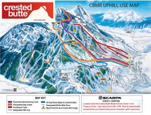 Crested Butte Uphill Use Map (image: CBMR)