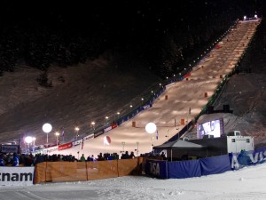 Deer Valley's Champion mogul course on Thursday night. (photo: Buchholz/FIS)