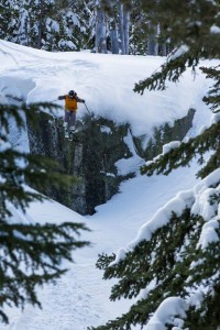 Olympic champion Maddie Bowman drops into Huckleberry Canyon. (photo: Sierra-at-Tahoe Resort)