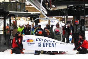 Loveland Ski Area, pictured here, kicked off the 2015-16 ski season in Colorado along with neighboring Arapahoe Basin on Oct. 29, 2015. (file photo: Casey Day/Colorado Ski Photography)