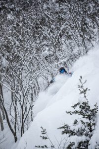 France's Jordan Bricheux goes deep in Hakuba. (photo: www.freerideworldtour.com/J Bernard)