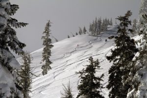 Skiers and riders were enjoying a powder day today at Sugar Bowl. (photo: Sugar Bowl Resort)