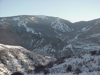 Beaver Creek, as seen from high above Avon.