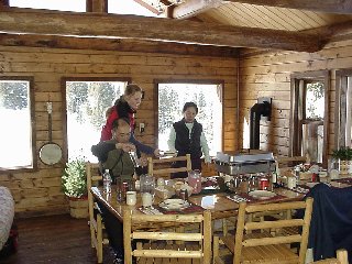 Lunch at the cabin