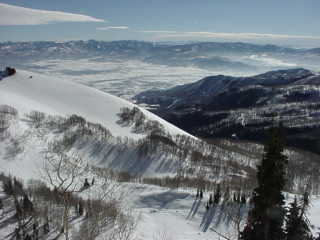 The Heber Valley from Brighton's Snake Creek Pass. (photo: Marc Guido)