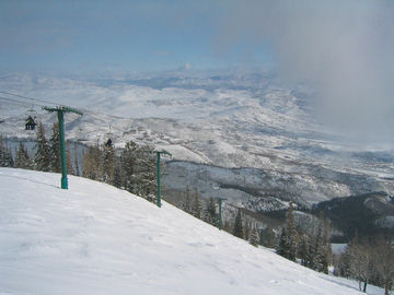 Atop Bald Mountain at Deer Valley.