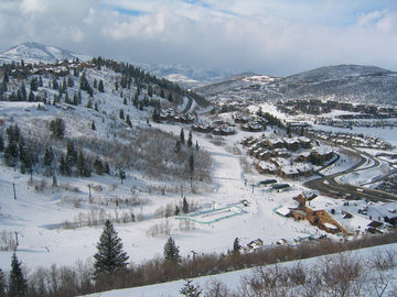 Deer Valley's Snow Park base area.