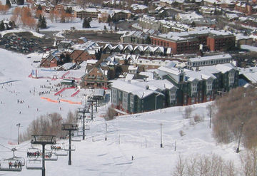 Park City's Payday Lift loads right at the Resort Center. 