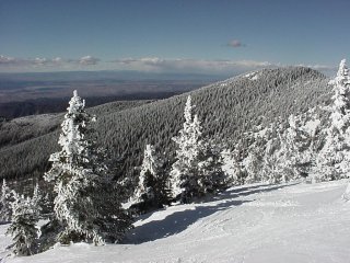 Look in any direction from Ski Santa Fe, and several climate zones are visible