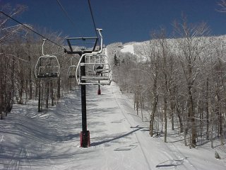 Staying above the rain/snow line on the North Lynx Triple.