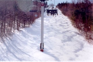 Agony, a bump run on Barker Mountain, the original Sunday River mountain and still the heart of the resort.