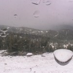 First snow to fall this season at Dipper today at Heavenly (photo: Heavenly Mountain Resort)