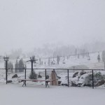 The first snow of the season falls on Squaw Valley (photo: Squaw Valley Resort)