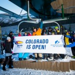 First chair of Colorado's 2013-14 ski and snowboard season this morning at A-Basin. (photo: Dave Camara)