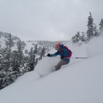 Alta, Utah -- and yes, this was taken today! (photo Eric Fabbri; Skier: Caroline Gleich)