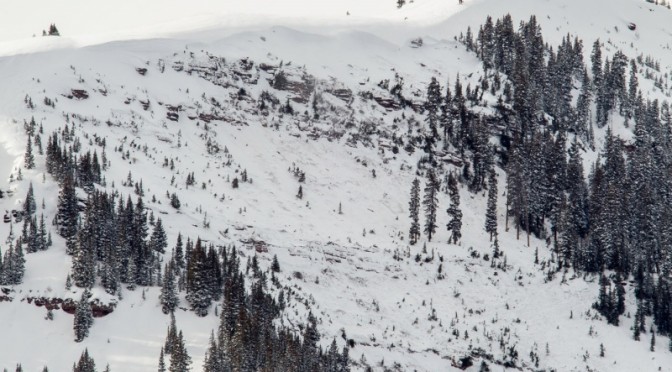 The aftermath of Tuesday's fatal avalanche in the East Vail Chutes (photo: CAIC)