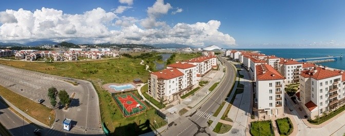 The Imeretinskiy Resort & Apartment complex in Sochi, Russia (photo: Basic Element)