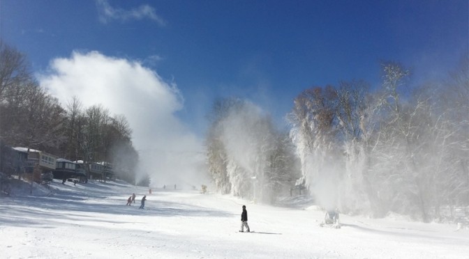 Skiers are on the slopes in the Southeast already, after Sugar Mountain, NC opened on Saturday for its second earliest opening day ever. (photo: Sugar Mountain)