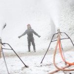 Killington snowmakers spent Saturday getting ready for opening day. (photo: Killington Resort)